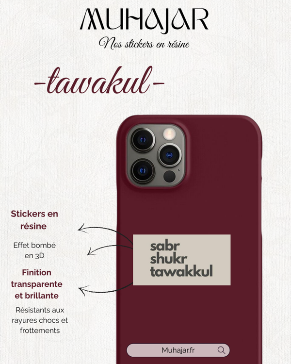 Stickers résine - Tawakkul