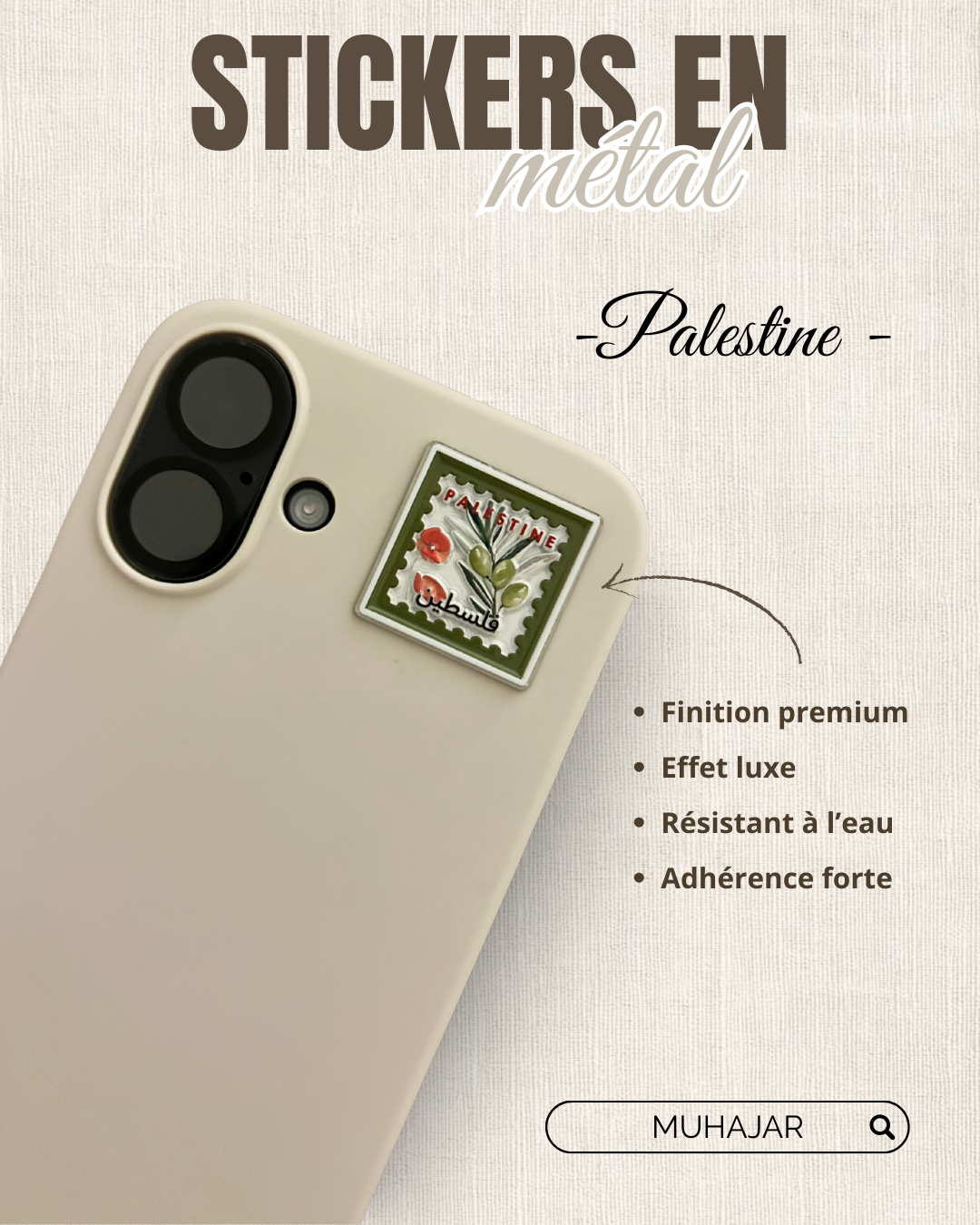 Stickers métal - Palestine