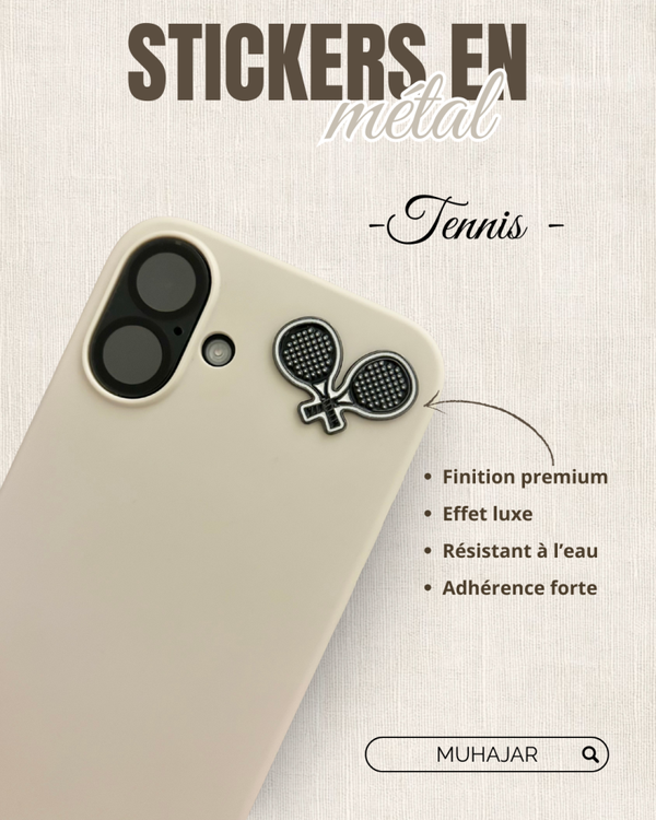 Stickers métal - Tennis