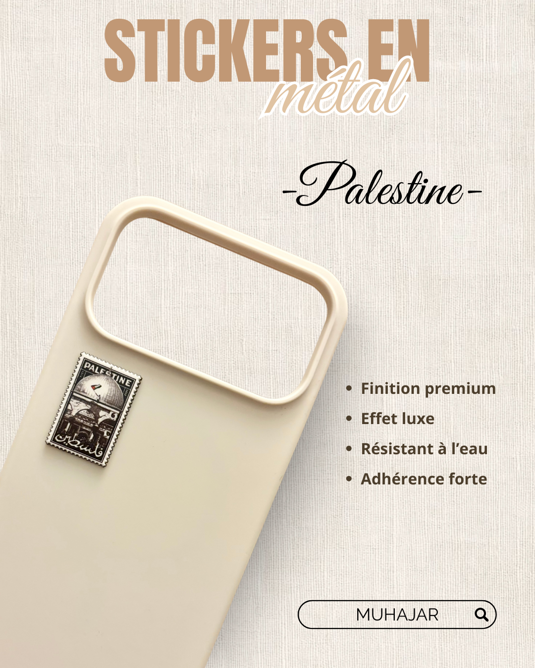 Stickers métal - Palestine flag