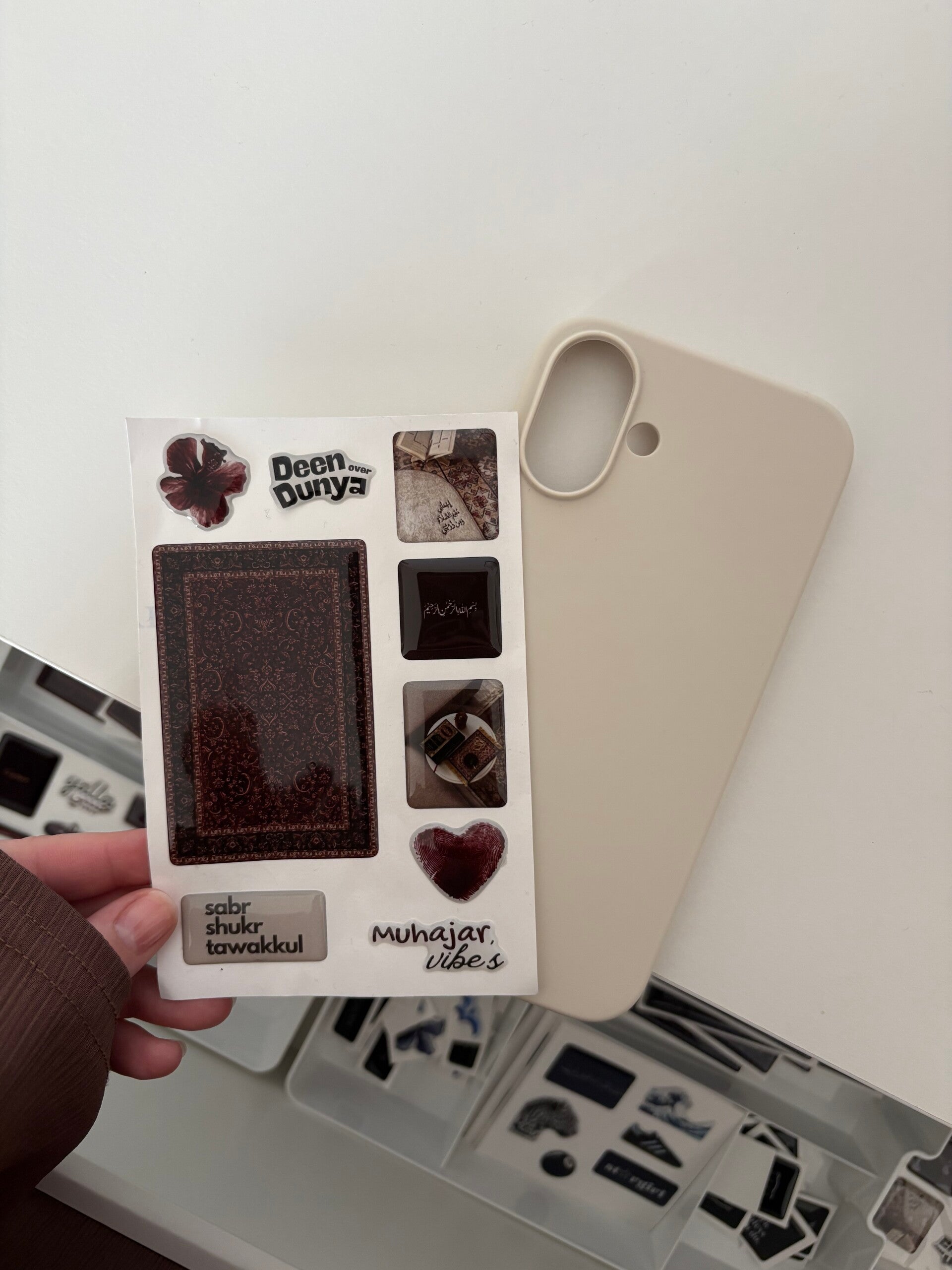 Planche stickers - LAYL bordeau