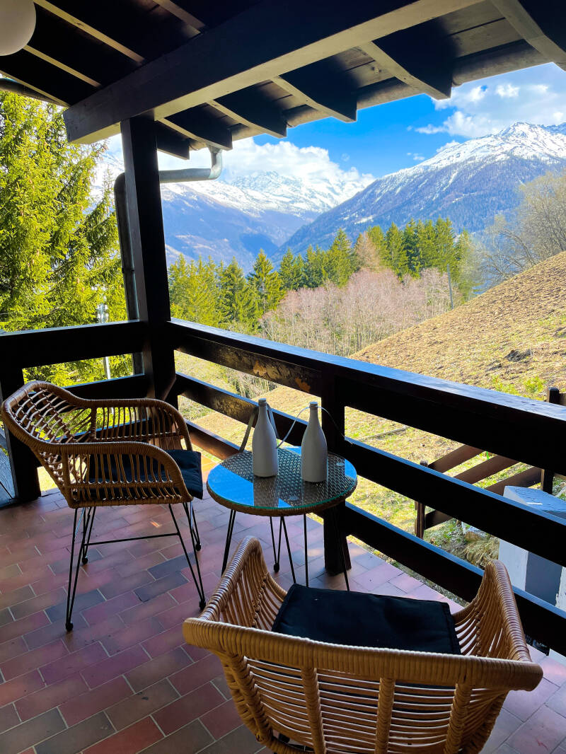 view from balcony Coco Chalet