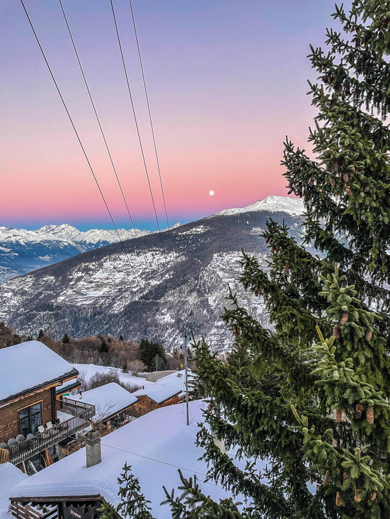 Sundown in the mountains