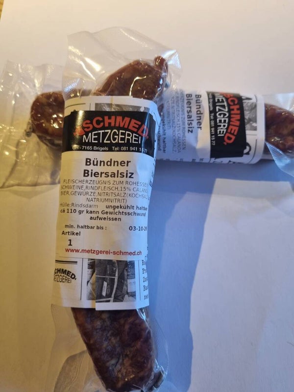 Bündner Bier Salsiz