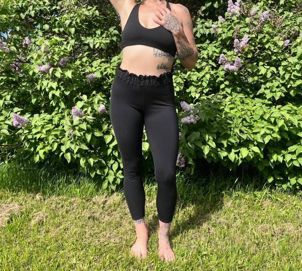 Ruffled Waist Leggings