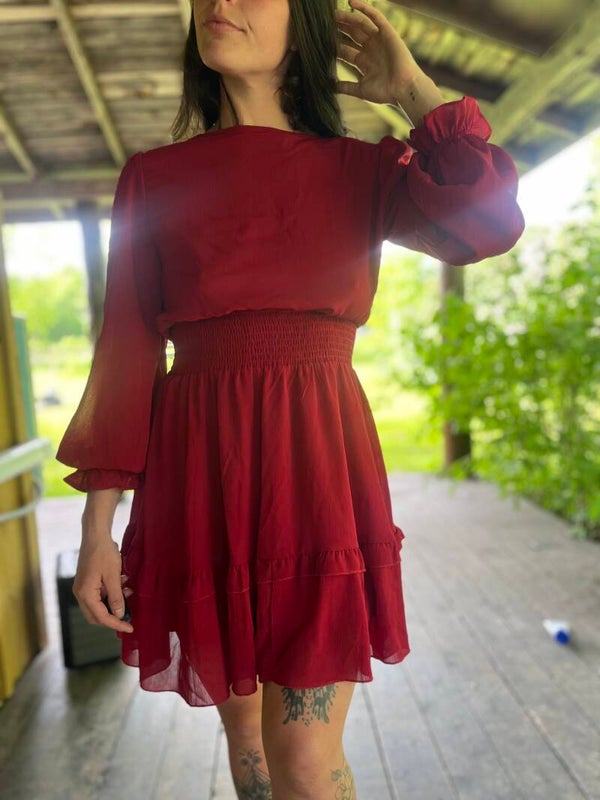 Cocktail Dress with Open Tie Back