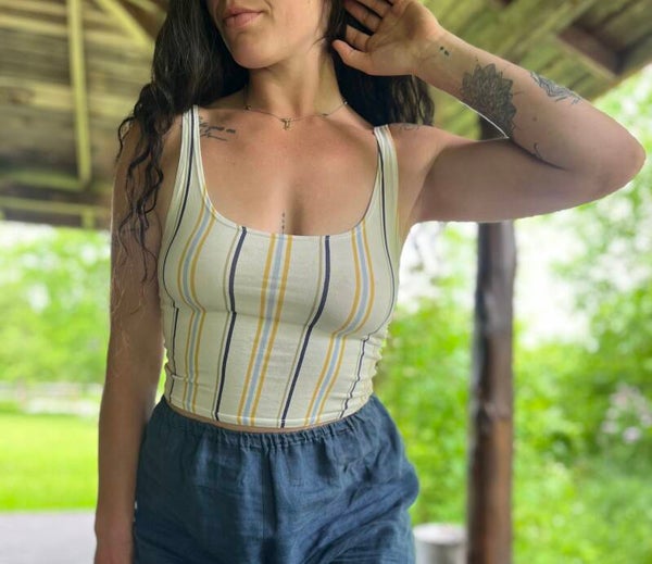 Striped Crop Top