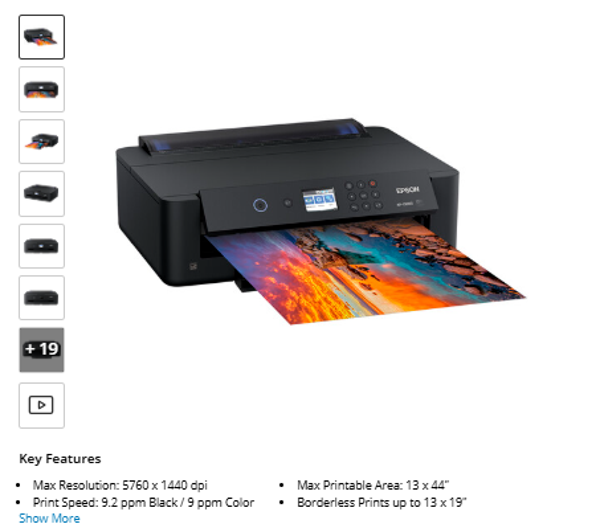 Epson Expression Photo HD XP-15000 Inkjet Printer