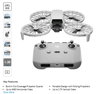 DJI Flip RC-N3 DJI Flip Drone (RC-N3)