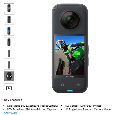 Insta360 X3 360° Camera