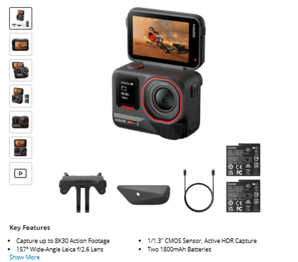 Insta360 Ace Pro 2 Action Camera Dual Battery Bundle