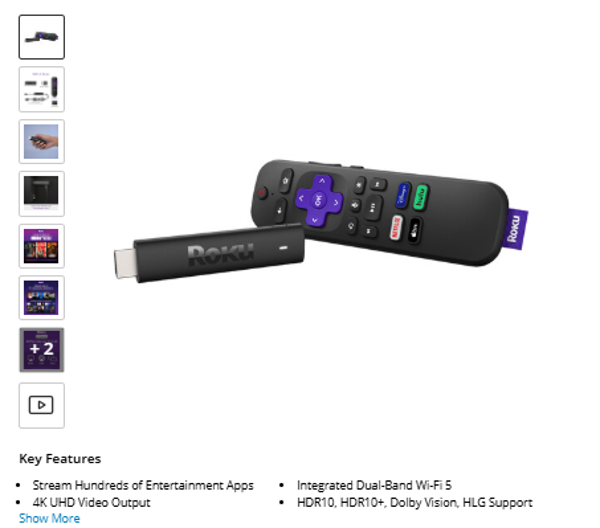 Stick 4K Roku Streaming Stick 4K