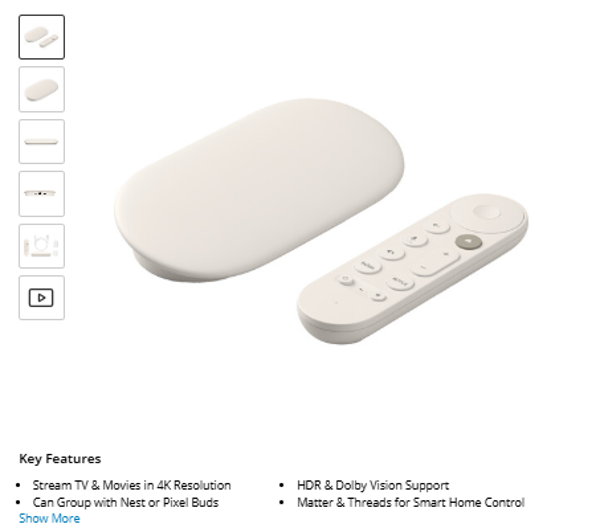 Streamer 4K Google TV Streamer (4K, Porcelain)