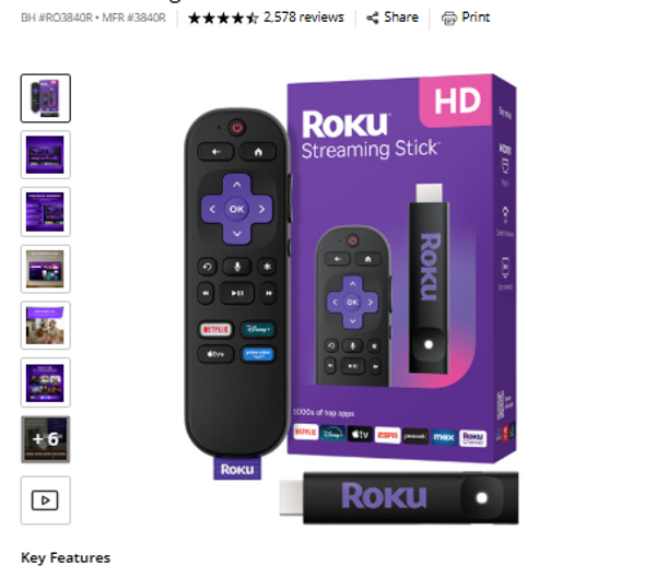 Stick Roku Streaming Stick