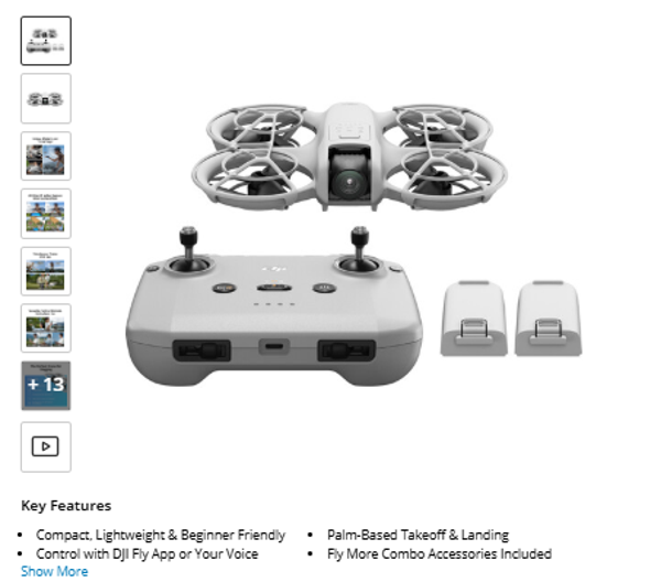 DJI Neo Drone Fly More Combo (RC-N3 Remote)