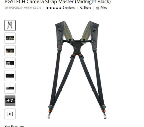 PGYTECH Camera Strap Master PGYTECH Camera Strap Master (Midnight Black)