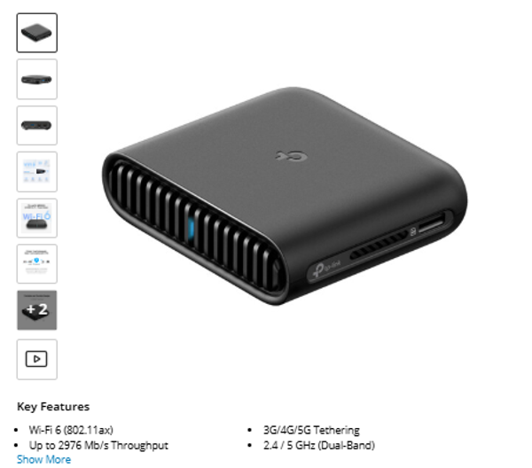 TP-Link TL-WR3002X AX3000 Wireless Dual-Band Gigabit Travel Router