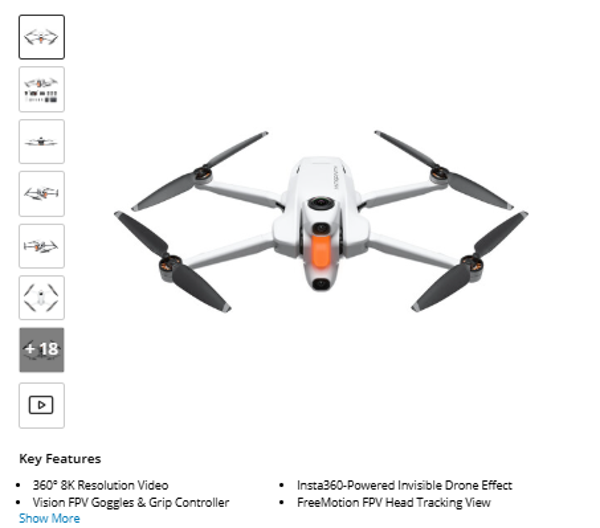 ANTIGRAVITY A1 8K 360 Drone Infinity Bundle