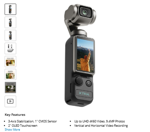 Xtra Muse Gimbal Action Camera