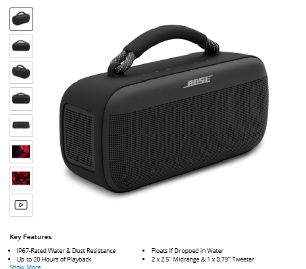 Soundlink Max Bose Soundlink Max Portable Speaker (Black)