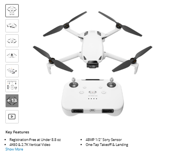 SKYROVER S1 Drone (White)