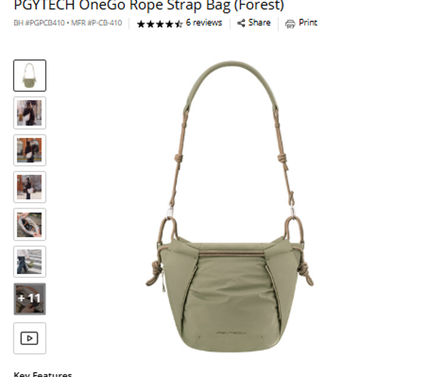 PGYTECH QneGo Rope Strap Bag (Forest)