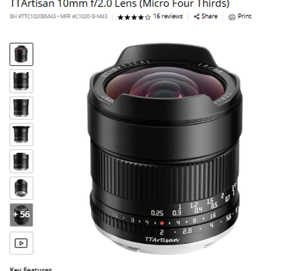 ITArtisan 10mm 1/2.0 ITArtisan 10mm f/2.0 Lens (Micro Four Thirds)