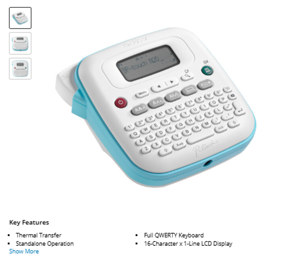 Brother PT-N20 Personal Desktop Label Maker