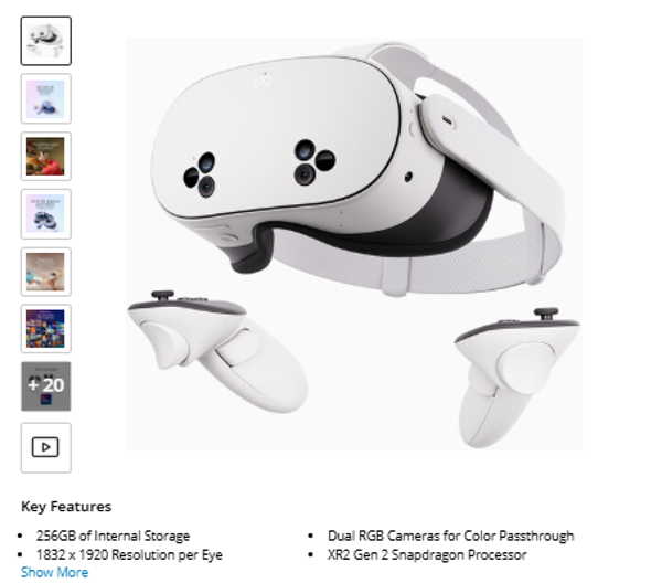 Quest 35 Meta Quest 3S Advanced All-in-One VR Headset (256GB)