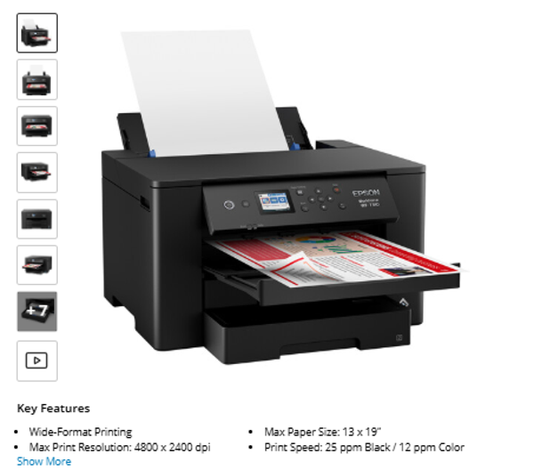 Epson WF 7310 Epson Workforce Pro WF-7310 Wireless Printer