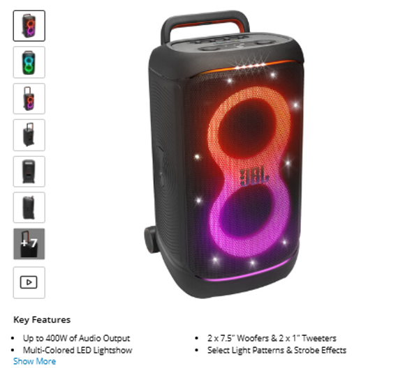PartyBox 520 JBL PartyBox 520 400W Portable Party Speaker