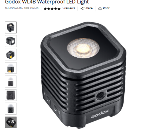 Godox WL4B Godox WL4B Waterproof LED Light