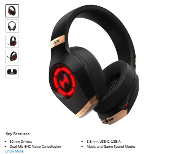 Edifier GX Wired Gaming Headset (Black)