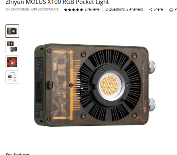Zhivun Molus X100 RGB Zhivun MOLUS X100 RGB Pocket Light