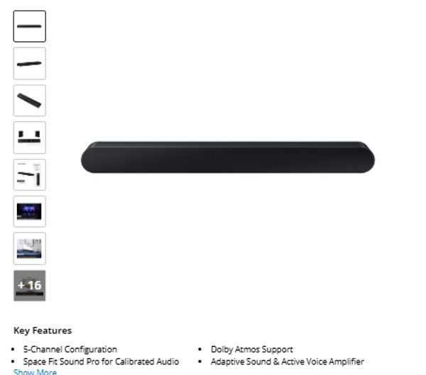 Samsung Hw-S60D/Za Soundbar