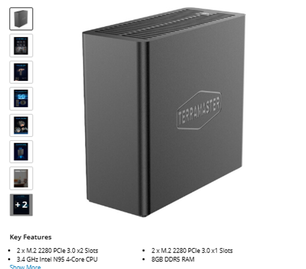 TerraMaster F4 SSD 4-Bay NAS Enclosure