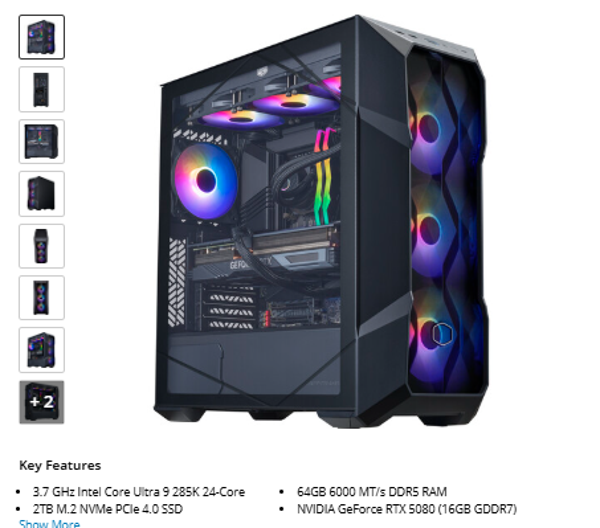 Cooler Master TD5 Pro Gaming Desktop Computer