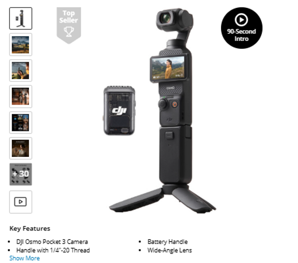 DJI Osmo Pocket 3 Creator Combo
