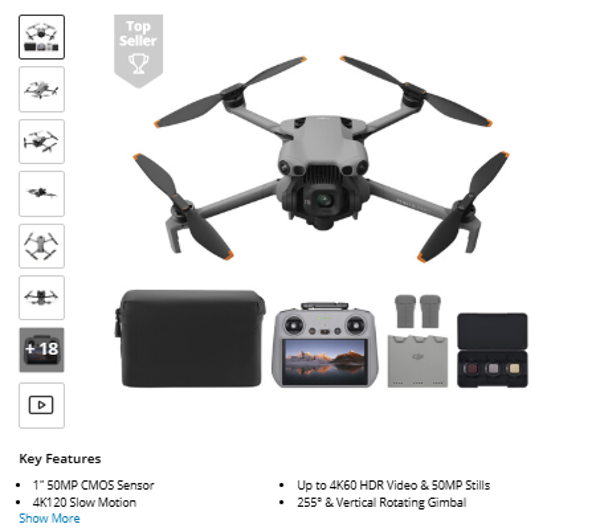 DJI Mini 5 Pro Drone with RC2 Fly More Combo Plus