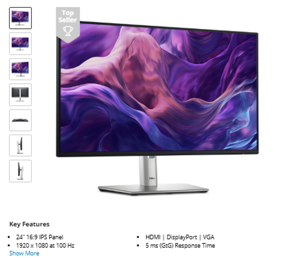 Dell 24" P2425H Monitor