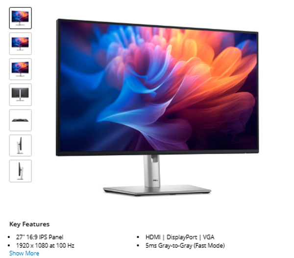 Dell 27" P2725H Monitor