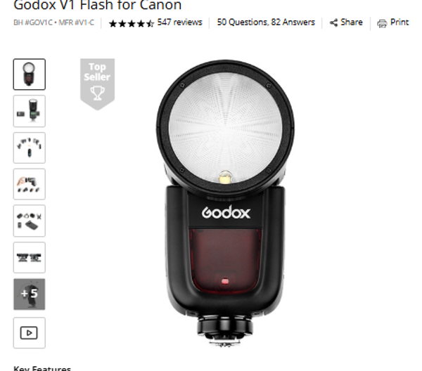 Godox V1 Godox V1 Flash for Canon