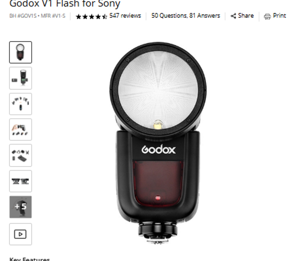 Godox V1 Godox V1 Flash for Sony