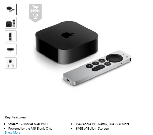 2022 Apple TV 4K (64GB, 2022)