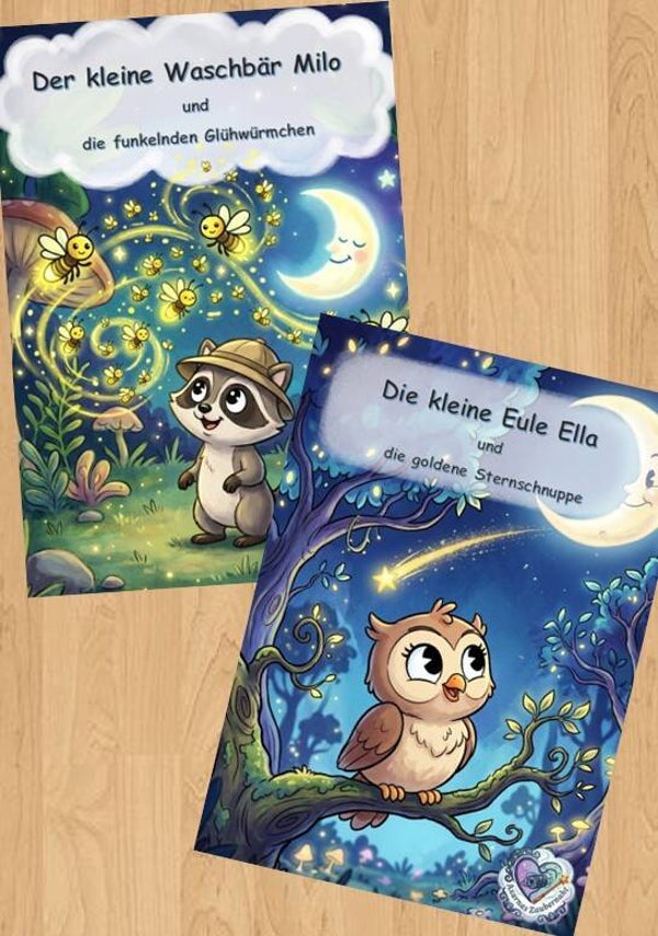 Mitmach- & Ausmalgeschichte – Mondschein im Zauberwald