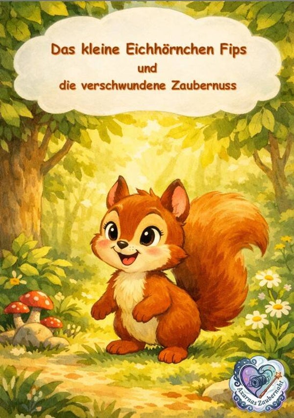 Mitmach- & Ausmalgeschichte – Das kleine Eichhörnchen Fips