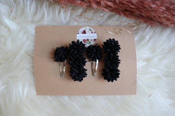 Set bloem zwart