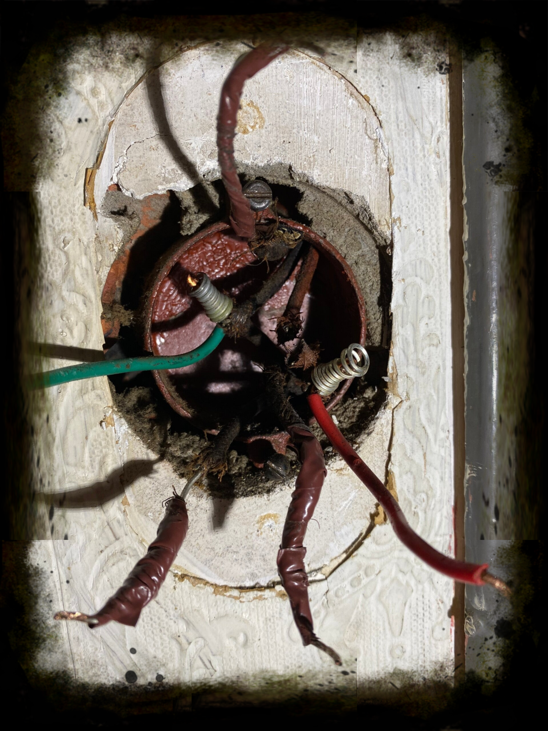 Oud inbouw schakelaar 