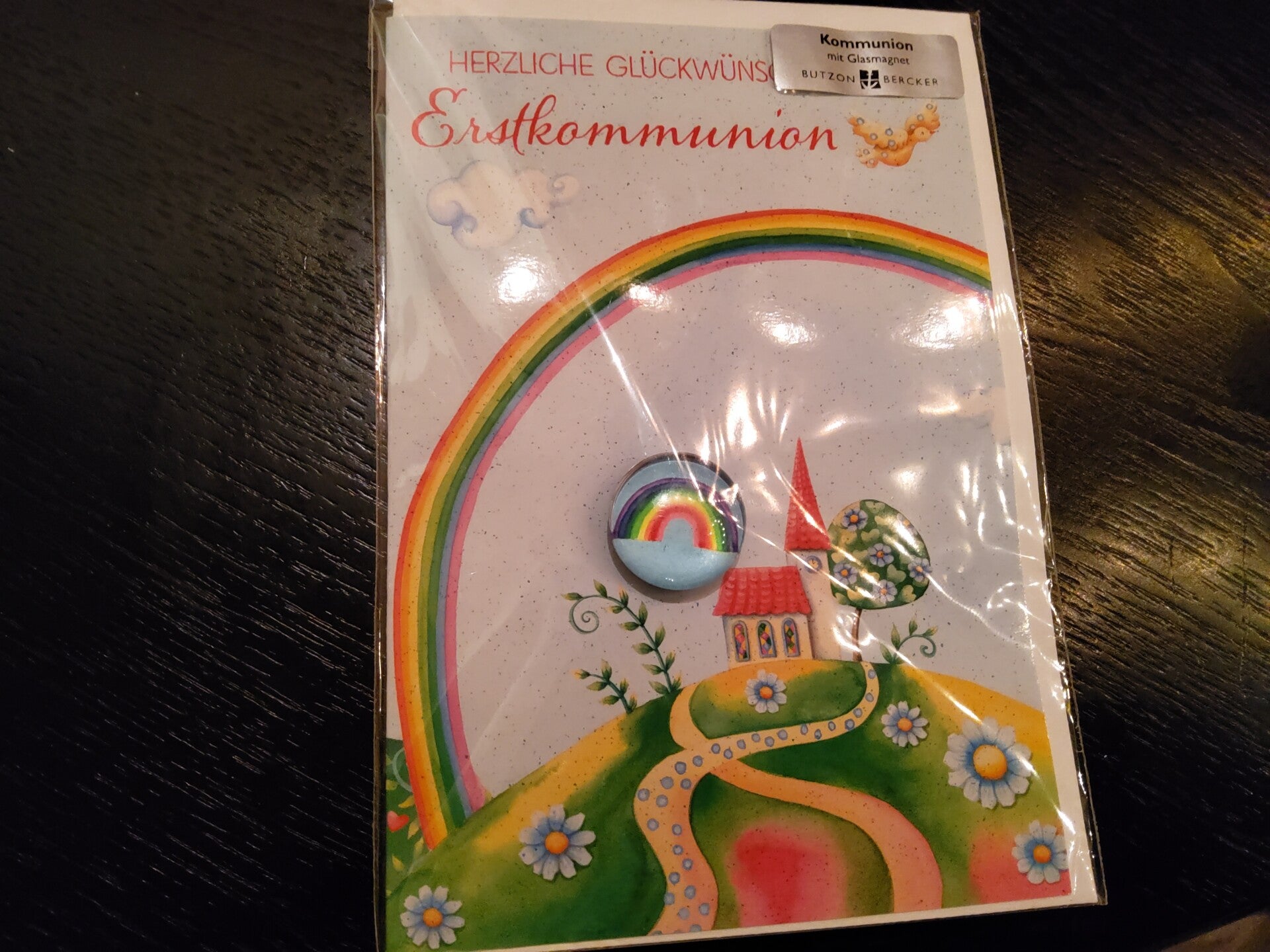 Billett mit Glasmagnet