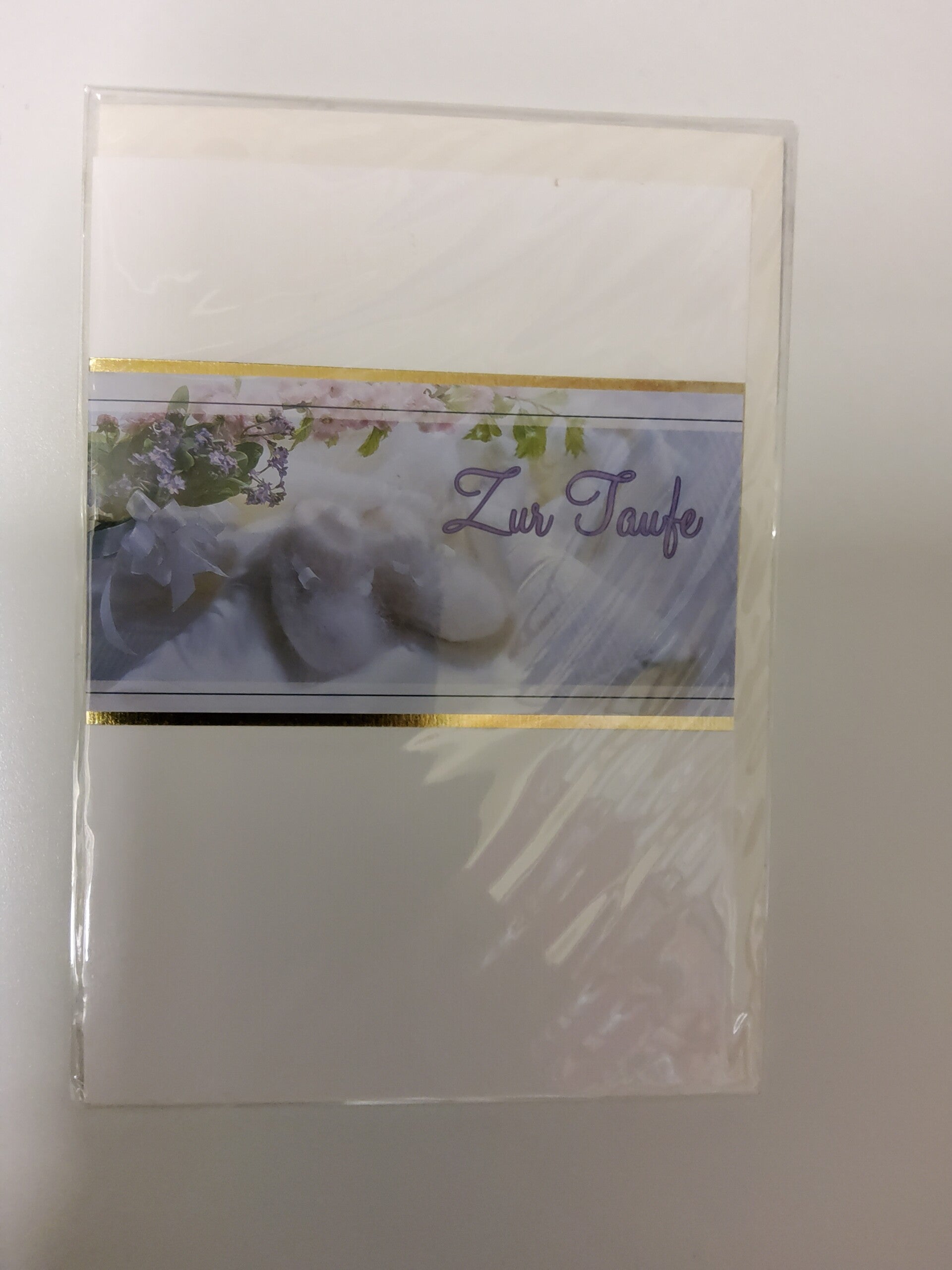 Billett zur Taufe